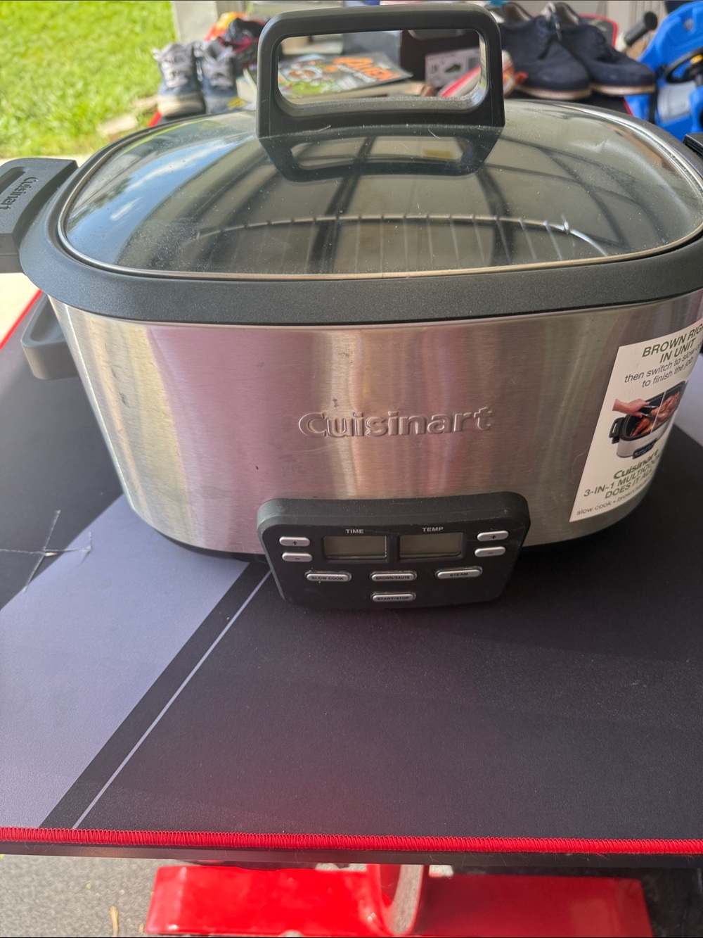 Cuisinart Stainless Steel Slow Cooker with Black Trim